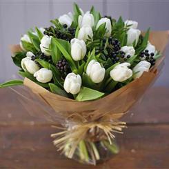 The White Tulip Bouquet