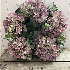 Hydrangeas and Eucalyptus